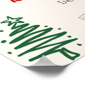 Tis the Season Christmas Bridal Shower Welcome ポスター (角)