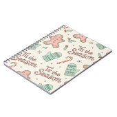 Tis the Season Christmas Doodle Notebook | Cute  ノートブック (左側)