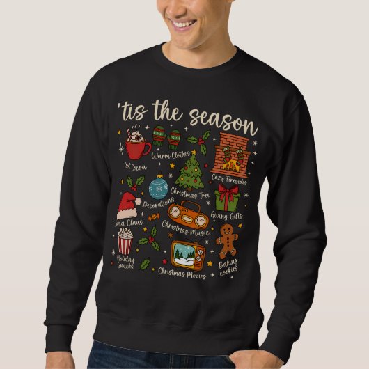 ’Tis the Season Christmas Icons Sweatshirt スウェットシャツ (正面)