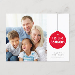 TIS THE SEASON CHRISTMAS PHOTO はっきりした BABLE シーズンポストカード