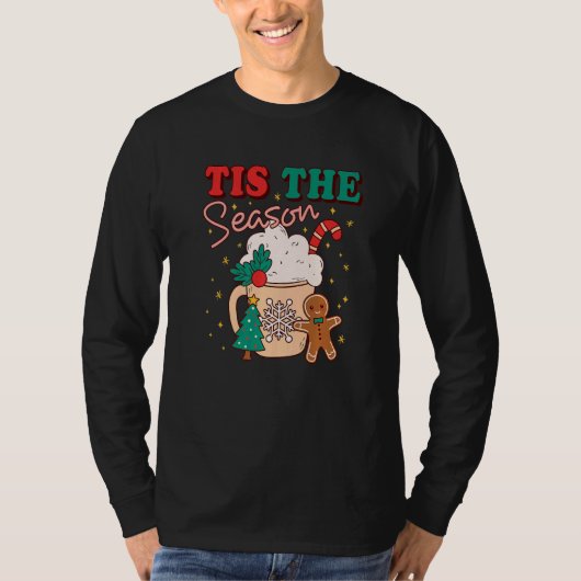 Tis The Season Christmas Tree Cake Gingerbread San Tシャツ (正面)