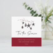'Tis the Season Cozy Nature Holiday Card シーズンカード (スタンド正面)