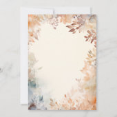 Tis the Season Fall Autumn Football Pumpkin Spice 招待状 (裏面)