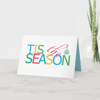 Tis the Season Folded Holiday Card シーズンカード