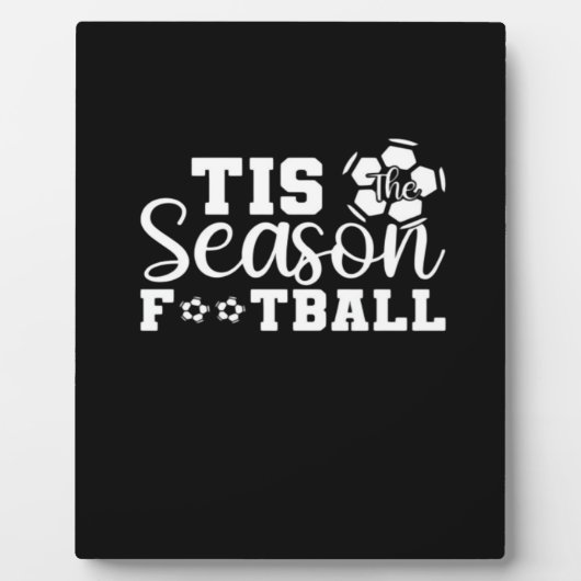 Tis The Season Football フォトプラーク (正面)