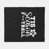Tis The Season Football フリースブランケット (正面(横))