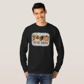 Tis the Season Football Halloween Pumpkin Coffee R Tシャツ (正面フル)