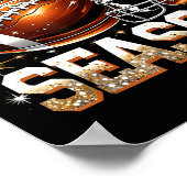 Tis The Season Football Lovers Helmet Srts Fan Gif ポスター (角)