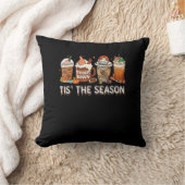 Tis The Season Football Pumpkin Spice Halloween Fa クッション (ブランケット)