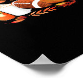 Tis The Season Football Pumpkin Thanksgiving Athle ポスター (角)