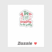 Tis The Season Funny Trendy シール (シート)