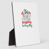 Tis The Season Funny Trendy フォトプラーク (側面)