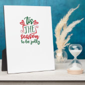 Tis The Season Funny Trendy フォトプラーク (側面)