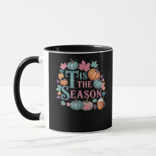 Tis The Season Funny Trendy マグカップ (左)