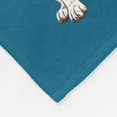 Tis The Season German Shorthaired Inter Christmas  フリースブランケット (角)