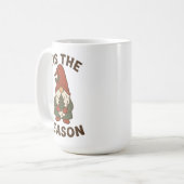 Tis The Season Gnome Christmas コーヒーマグカップ (正面左)