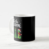 Tis The Season Green Snake Christmas Santa  コーヒーマグカップ (正面左)