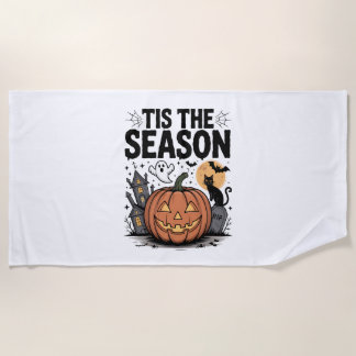 Tis the Season Halloween ビーチタオル