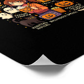 Tis The Season Halloween Anime Icons Fall Design ポスター (角)