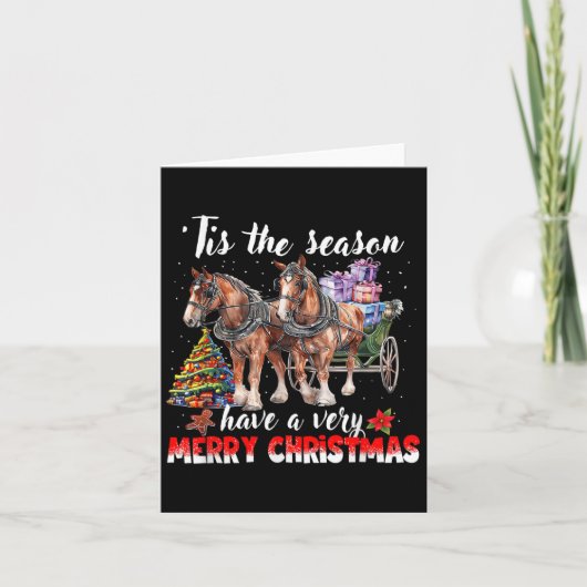 Tis The Season Have A Very Christmas Horses  カード (正面)