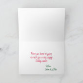 Tis the Season Holiday Greeting Card カード (内部)