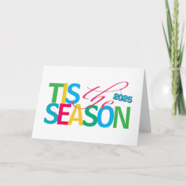 Tis the Season Holiday Greeting Card カード