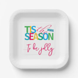 Tis the Season Holiday Paper Plates ペーパープレート