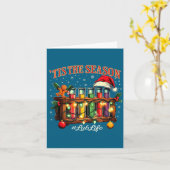 Tis The Season Lab Life Medical Christmas Scientis カード (黄色い花)