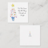 Tis The Season Little Christmas Tree ノートカード (正面/裏面)