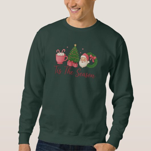 Tis the Season Merry Christmas Festive Sweatshirt スウェットシャツ (正面)