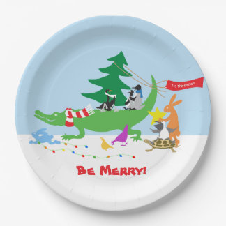 Tis the Season Merry Paper Plates ペーパープレート