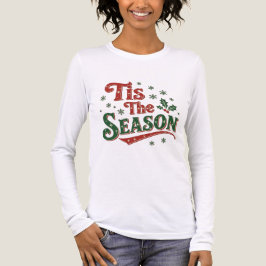 Tis the season minimal chic Santa christmas tee トライブレンドＴシャツ