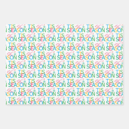 Tis the Season Multi Design Wrapping Paper ラッピングペーパーシート
