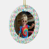 Tis the Season Photo Christmas Ornament セラミックオーナメント (右)