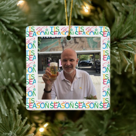 Tis the Season 'Photo' Ornament セラミックオーナメント (ツリー)