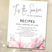 Tis the season Poinsettia Recipes Bridal Shower ポスター