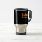 Tis The Season Pumpkin Leaf Latte Fall Thanksgivin トラベルマグ (正面右)