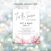 Tis the season Ring On It Bridal Shower Game ポスター