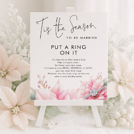 Tis the season Ring On It Bridal Shower Game ポスター