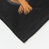 Tis The Season Rottweiler Christmas Santa Rottie D フリースブランケット (角)