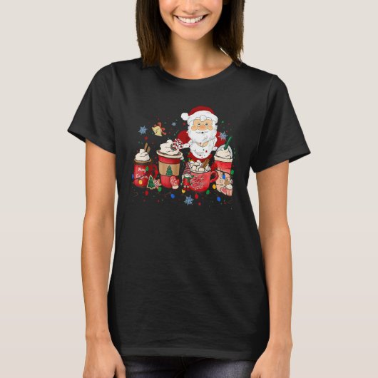 Tis The Season Santa Christmas Coffee Tシャツ (正面)