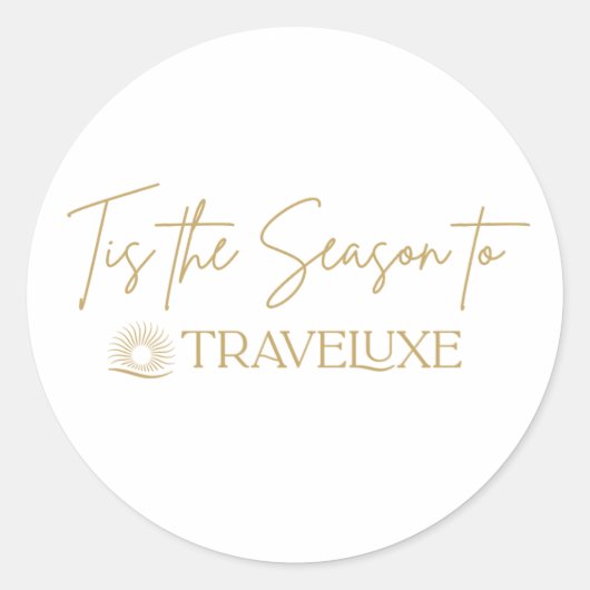 Tis the Season stickers ラウンドシール (正面)