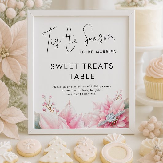 Tis the season Sweet Treats Table Bridal Shower ポスター