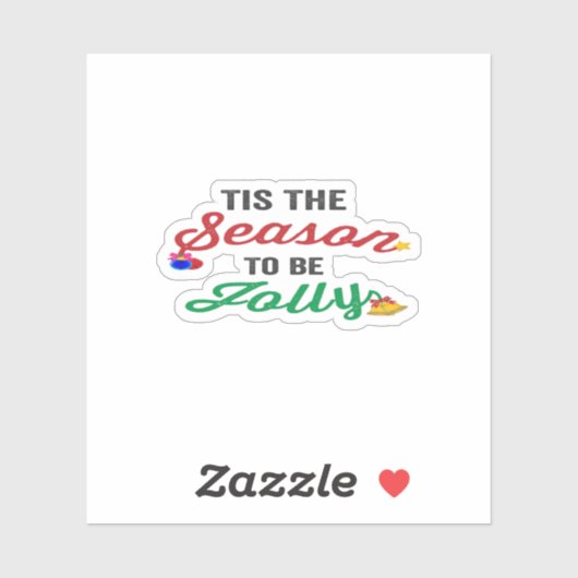 Tis The Season To Be Careful Classic Stickers シール (シート)