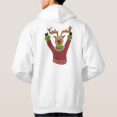 ‘Tis The Season To Be Jolly Reindeer Hoodie パーカ (裏面)