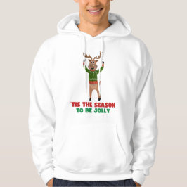 ‘Tis The Season To Be Jolly Reindeer Hoodie パーカ