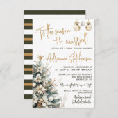 'Tis the Season to be Married!  Bridal Shower 招待状 (正面/裏面)