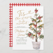 Tis the Season to Be Married Christmas Wedding 招待状 (正面/裏面)