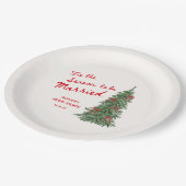 Tis the Season to be Married Holiday Bridal Shower ペーパープレート (アングル)