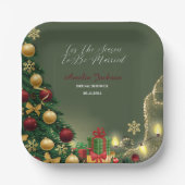 Tis the season to be married paper plates ペーパープレート (正面)